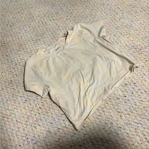 Cream Hollister crop top